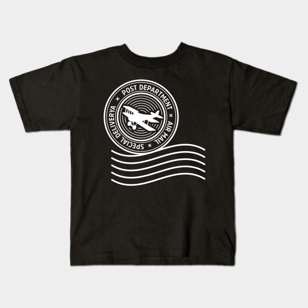 Air Mail Kids T-Shirt by Javio